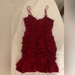 Red ruffle dress Lucy In The Sky